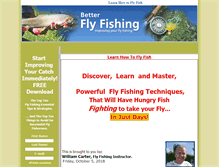 Tablet Screenshot of betterflyfishing.com